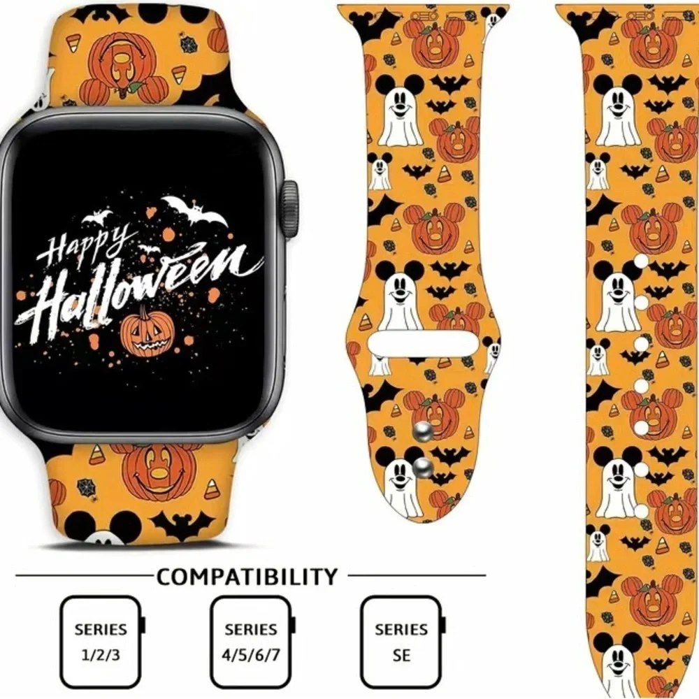 iWatch band Mickey Mouse ghosts and pumpkins